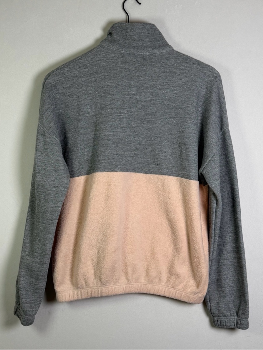 WILDFOX Women’s Quarter Zip Pullover Fleece Colorblock Sweatshirt LA Made Sz S - Picture 3 of 7